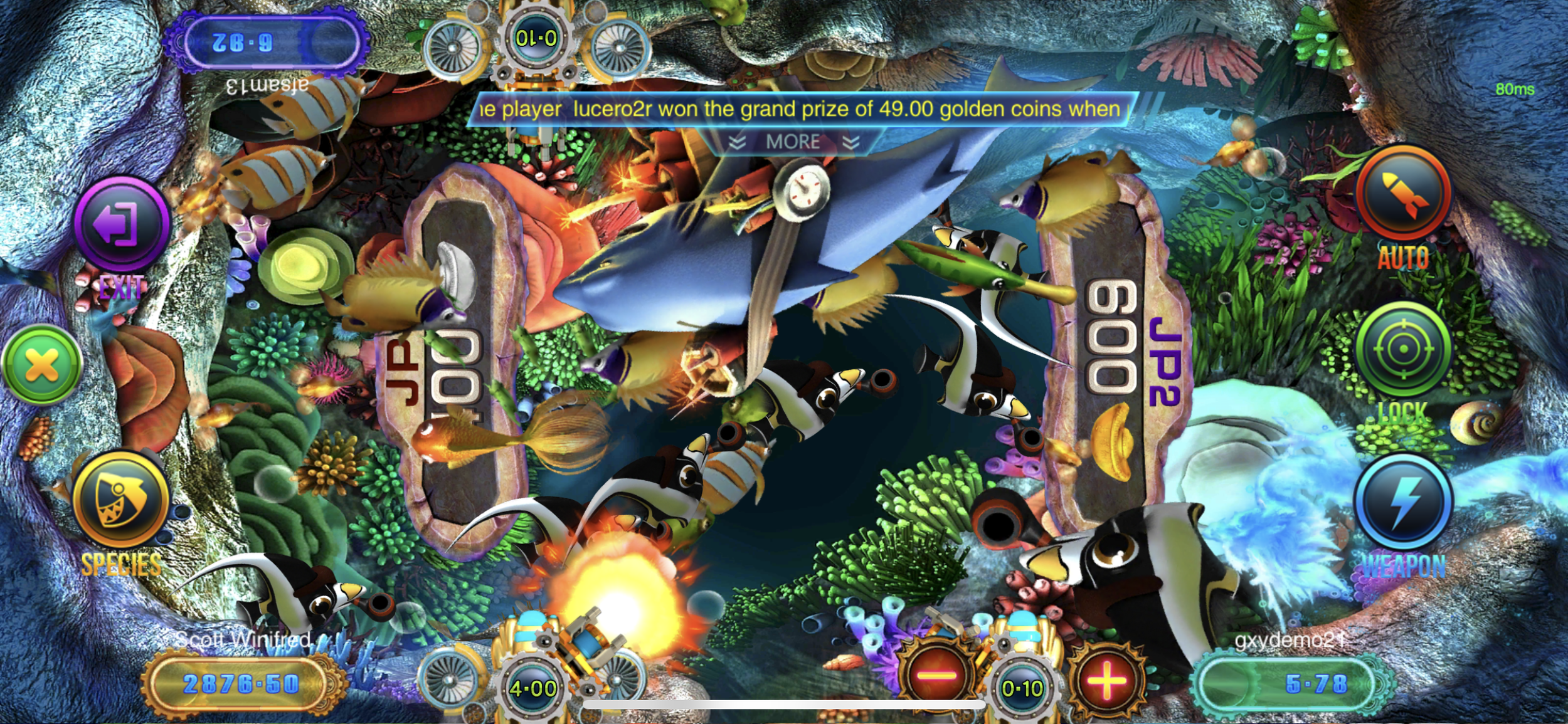 Galaxy World - Crab King III - fishing game