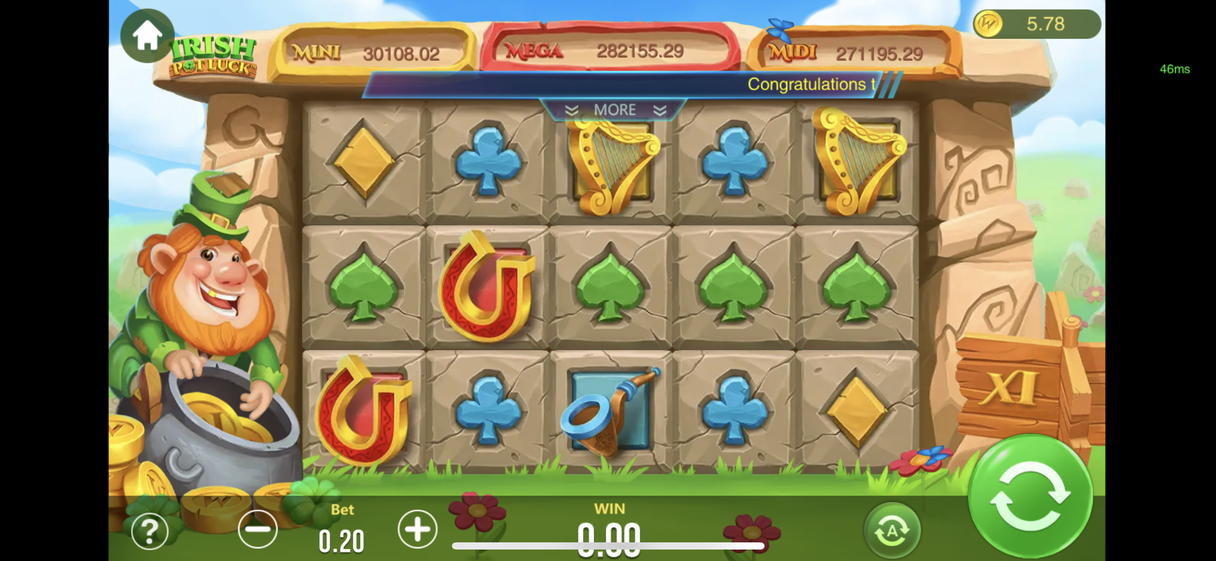 Galaxy World - Irish potluck - slot game
