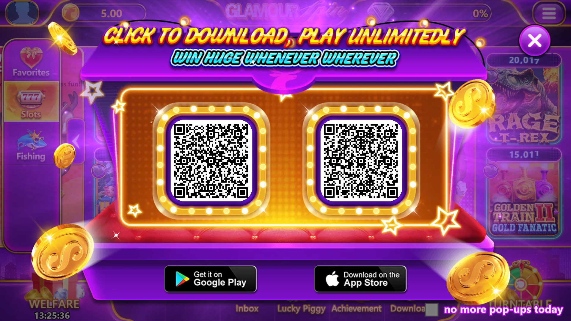 Glamour Spin - Promotion Screen 