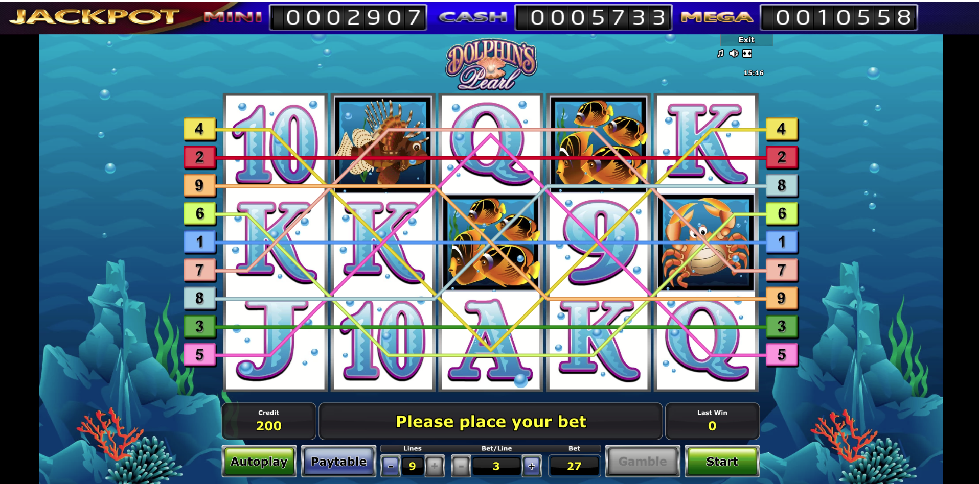 Grand X Dolphin's Pearl Slot Game