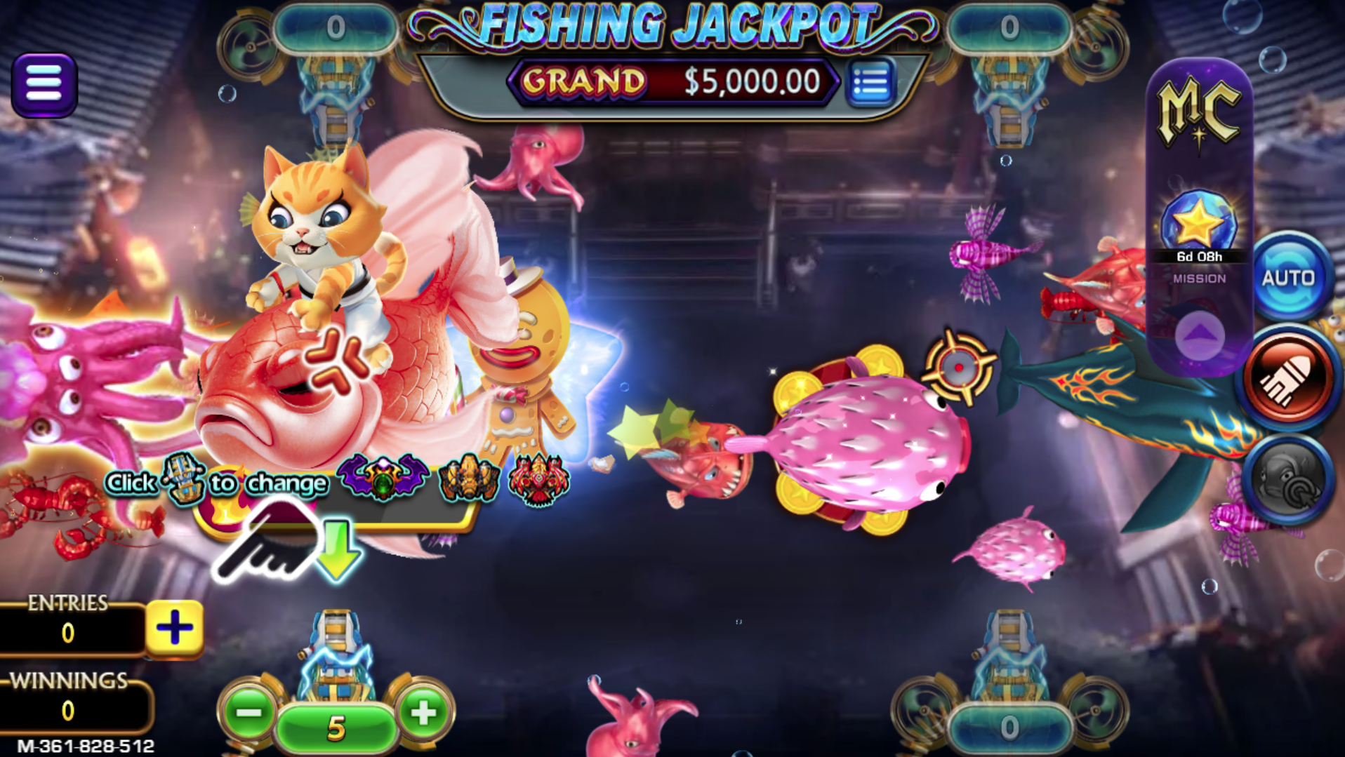 Magic City Kung Fu Meow-Fishing Game