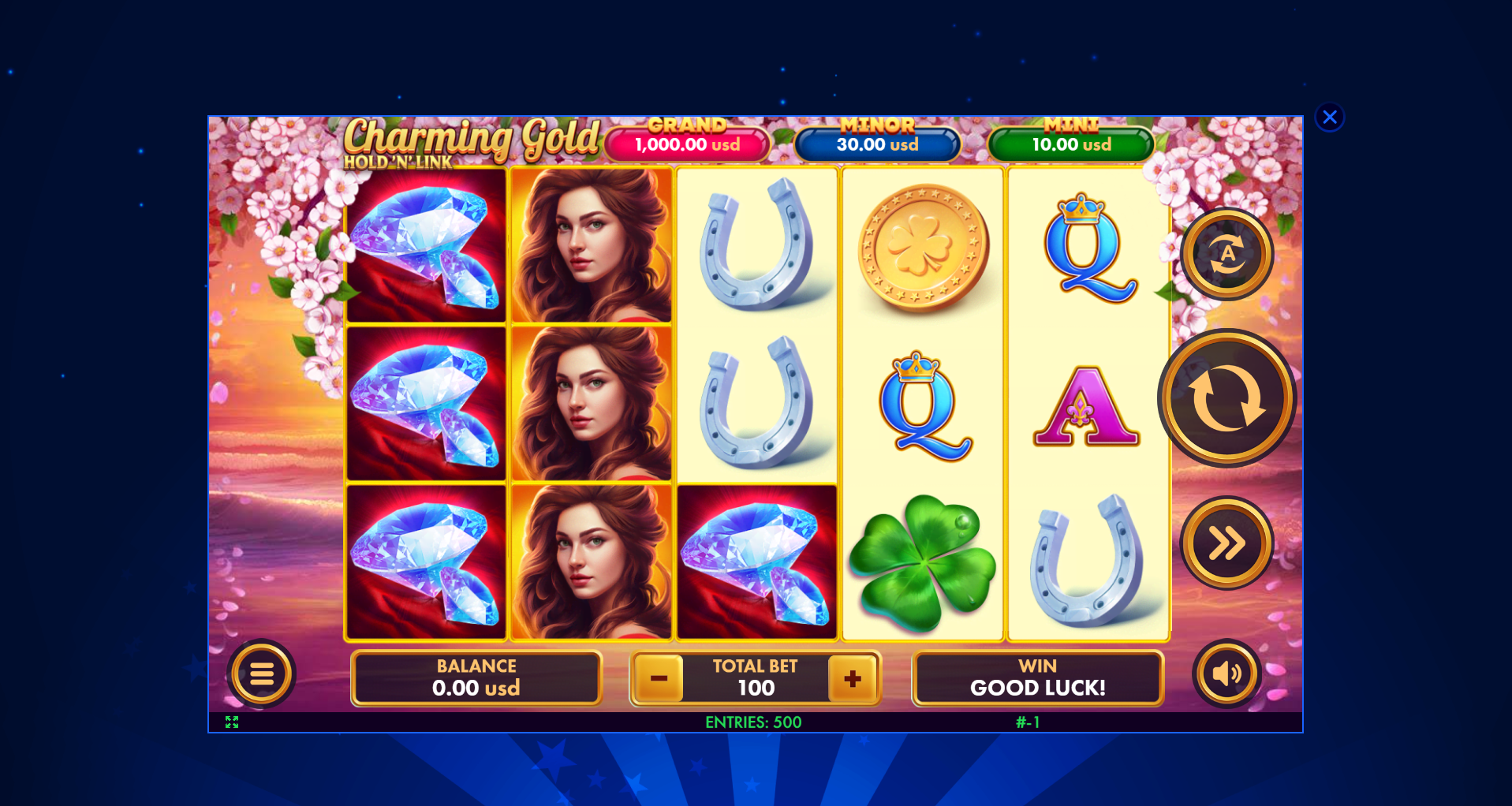 Planet Riches Charming Gold- Slot Game