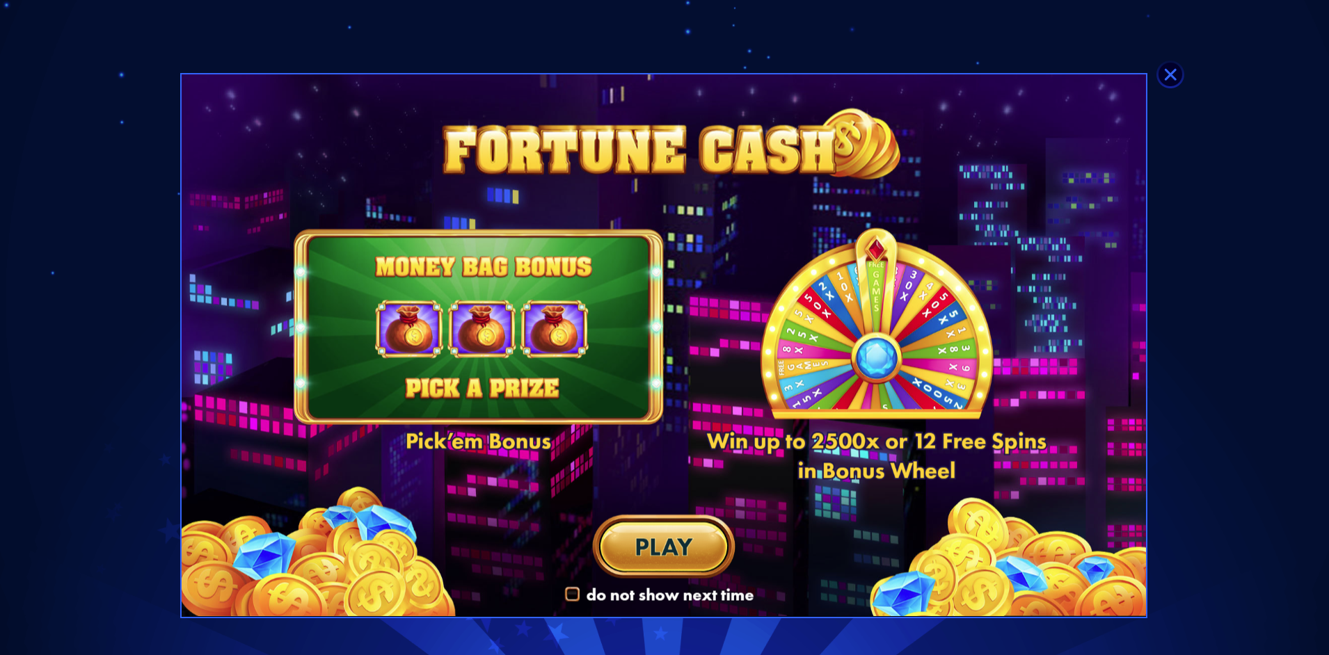 Planet Riches- Fortune Cash Promo