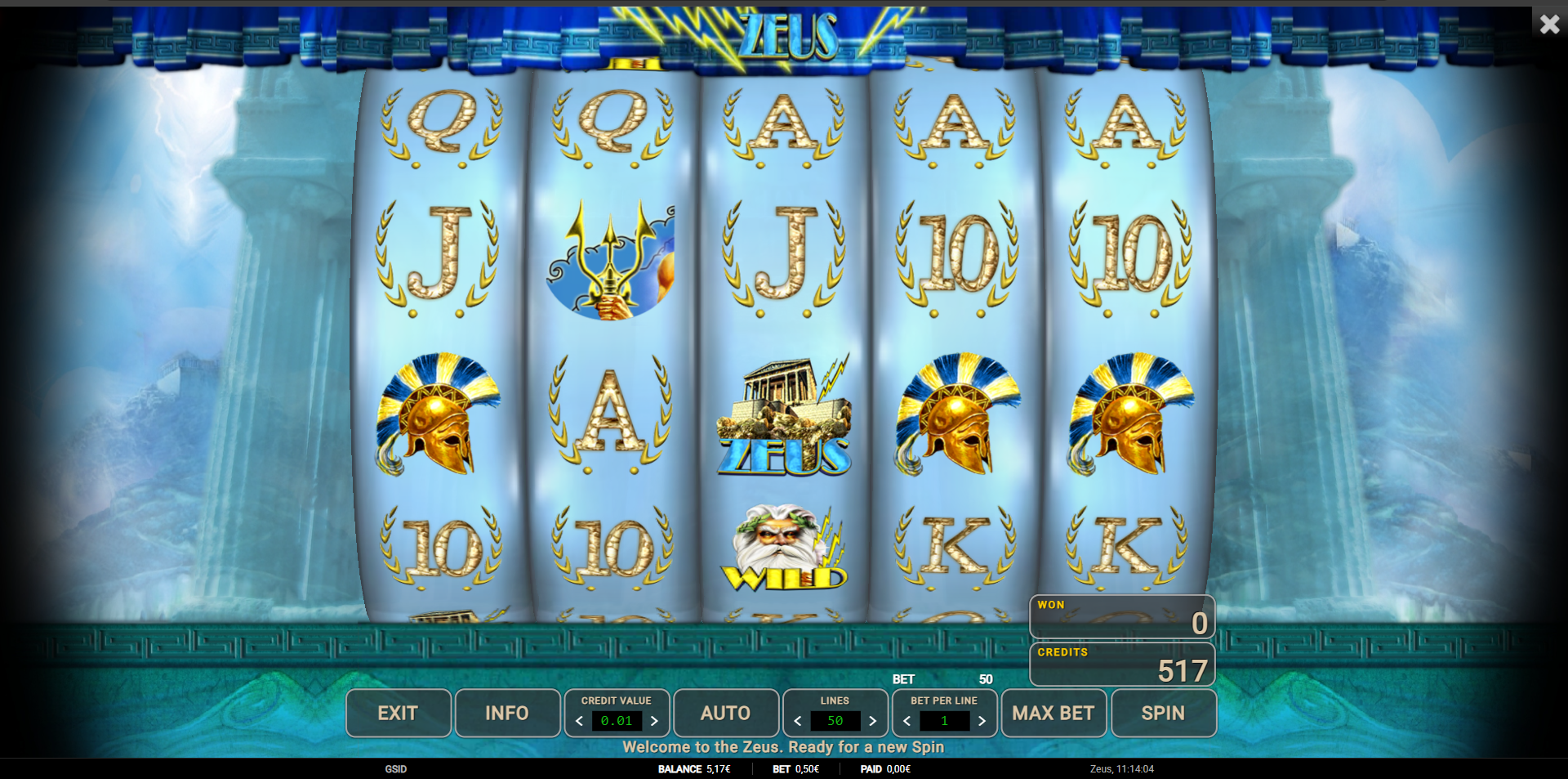 Vegas 7 - Zeus - slot game