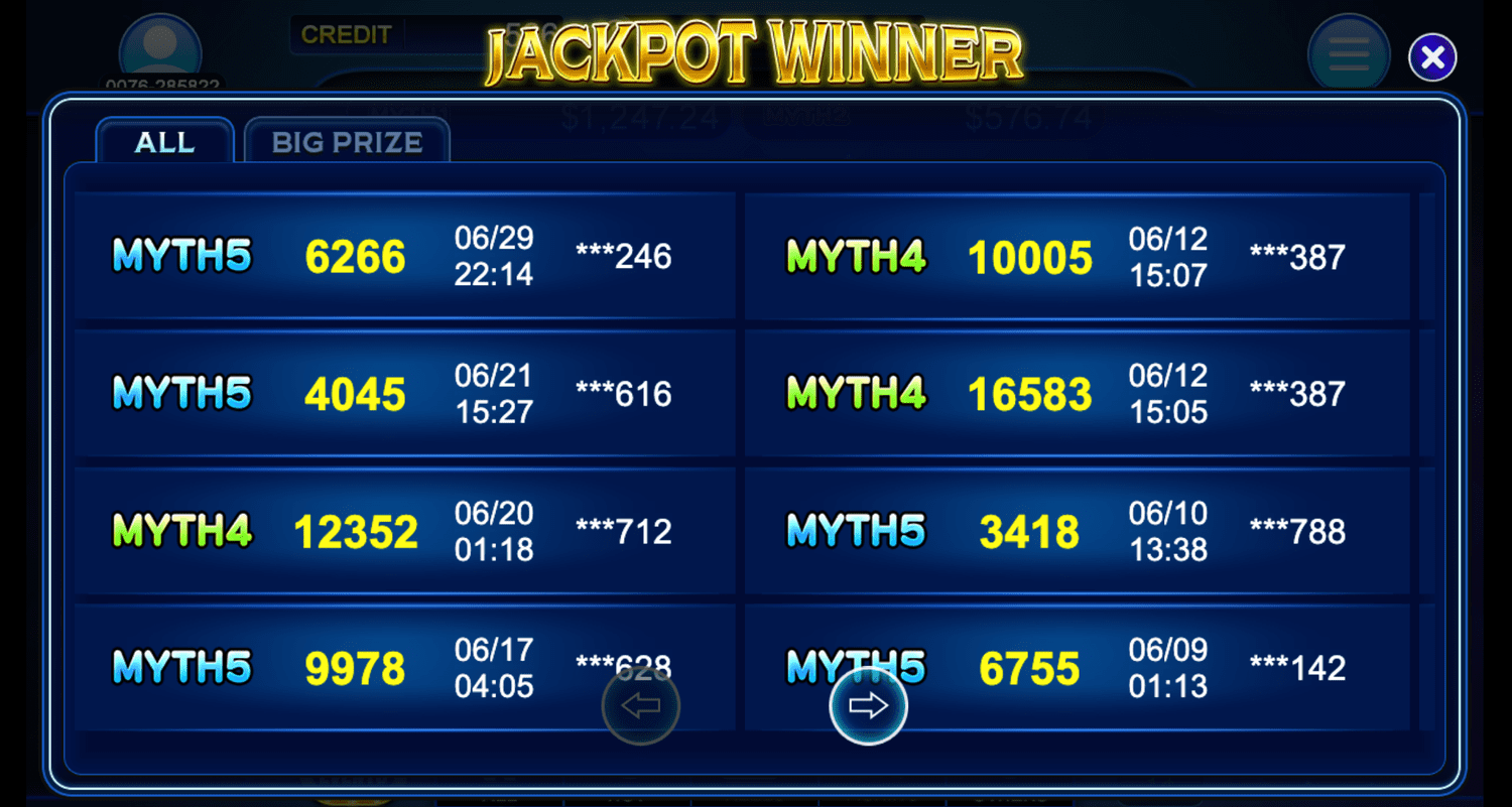 Big Daddy Dragon - Jackpot Screen