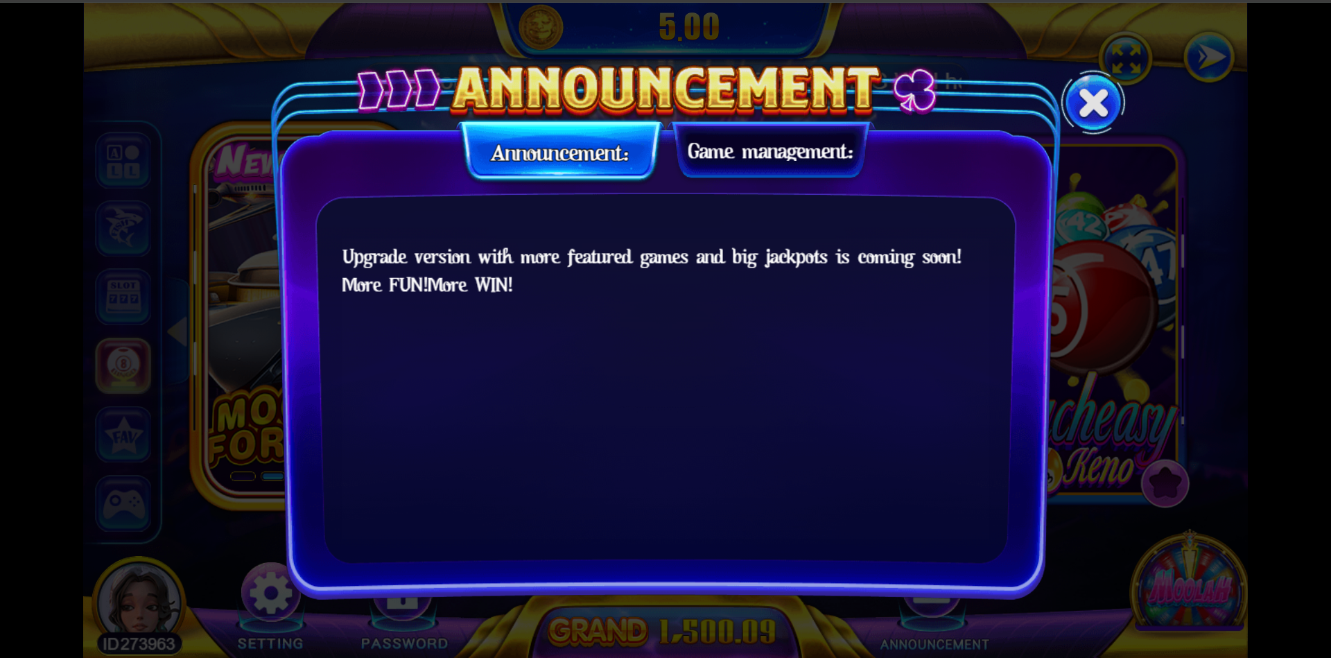 Moolah - announcement