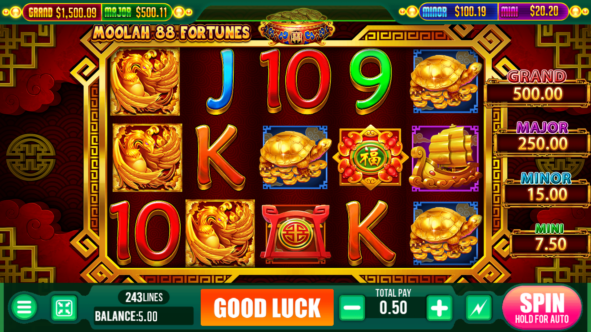 Moolah - Moolah 88 fortunes - slot game