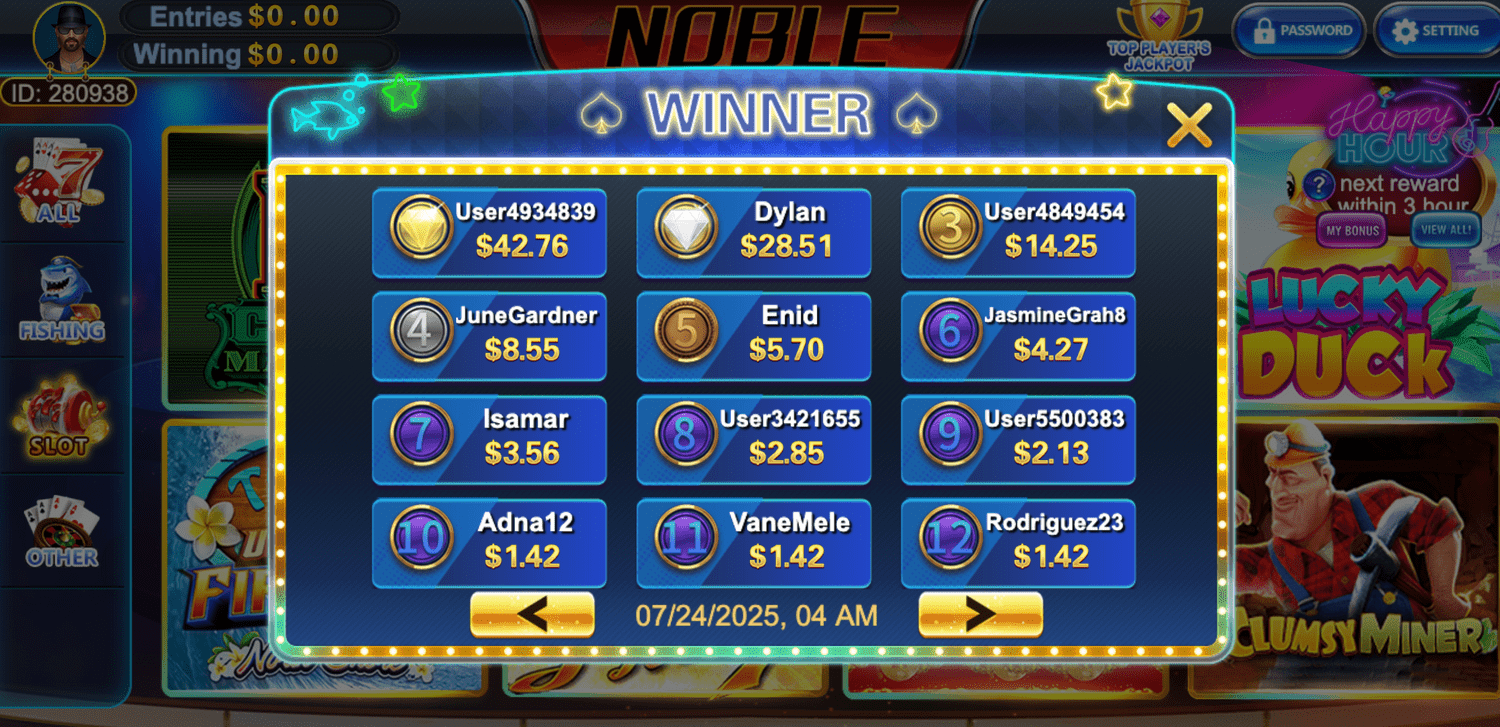 Noble - Winner Board