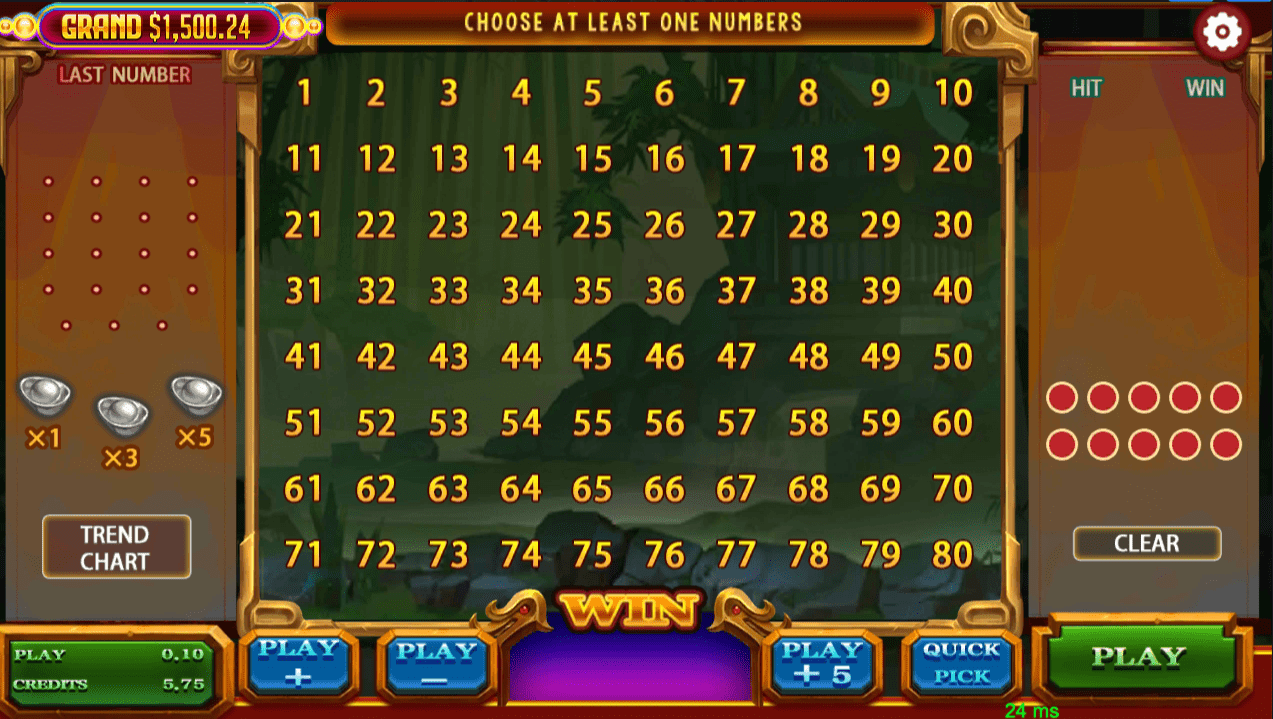 River Monster Fortune Keno
