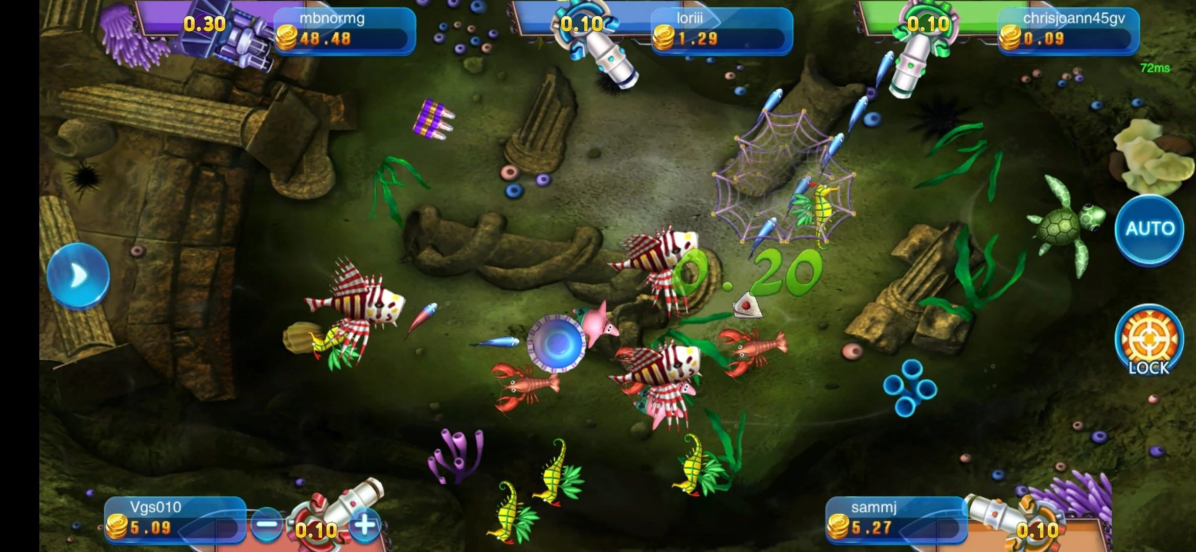 Vegas Sweeps Aquaman Fishing Game