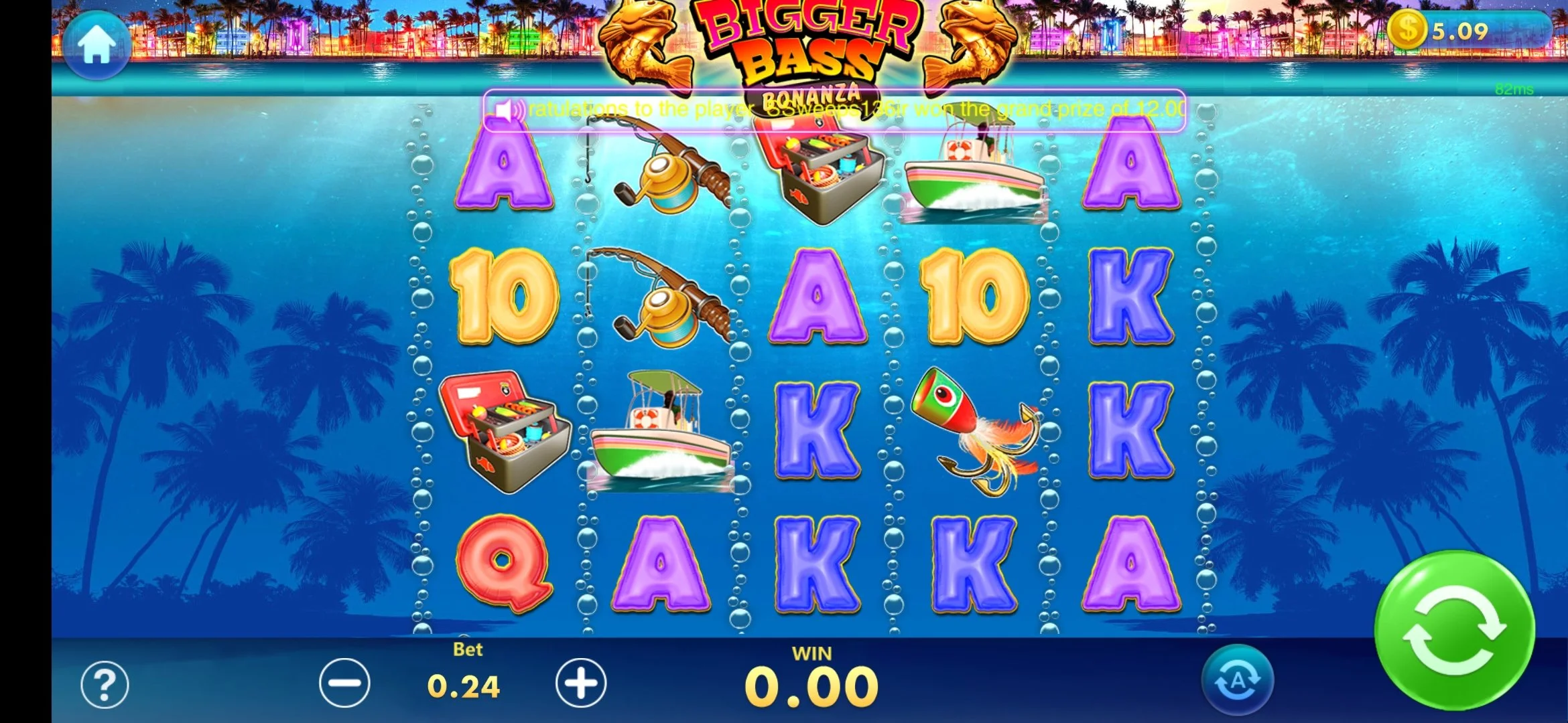 Vegas Sweeps Bigger Bass Bonanza Slot Game