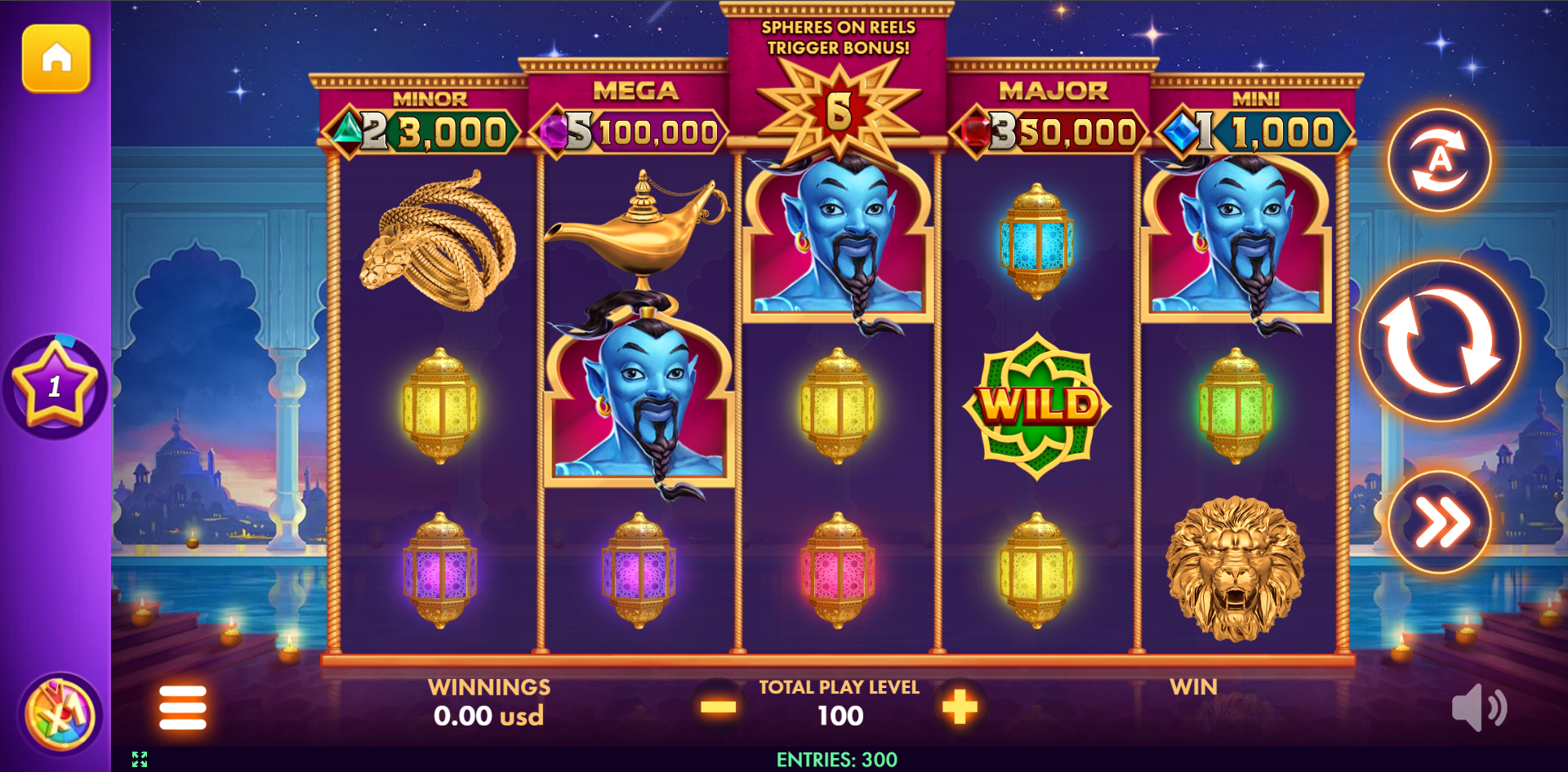Thunder 7 - Aladdin's chest - slot game