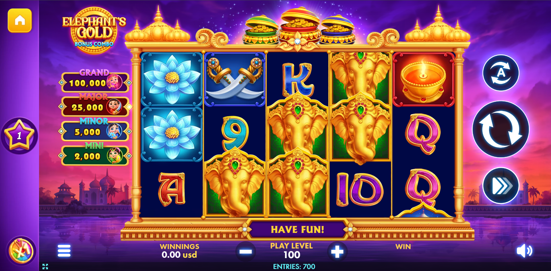 Thunder 7 - Elephant's gold - bonus combo