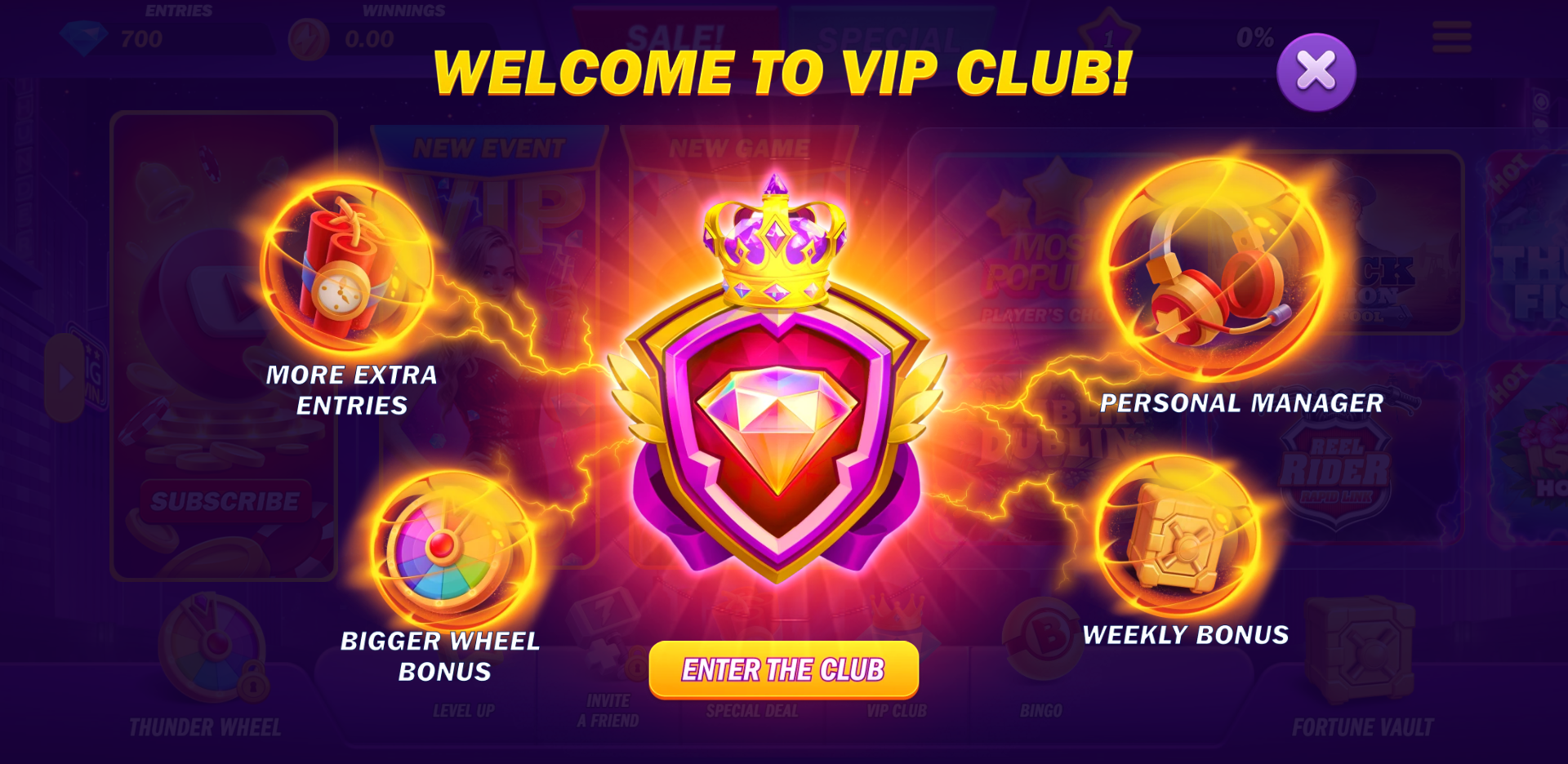 Thunder 7 - VIP club