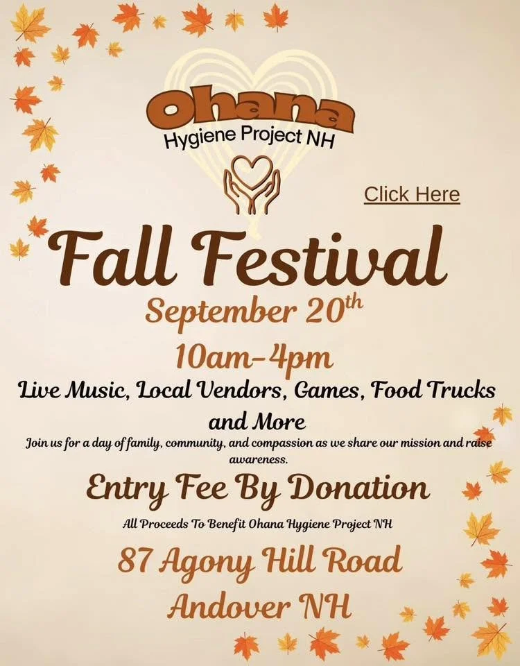 Ohana Hygenine Project Fall Fundraiser