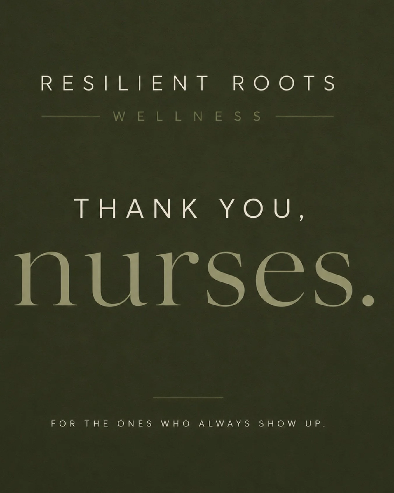 13 years as a nurse and somehow this past year building Resilient Roots Wellness has been the most meaningful yet. 

I can&rsquo;t let Nurses Week end without saying thank you to the nurses who show up every single day for other people &mdash; often 