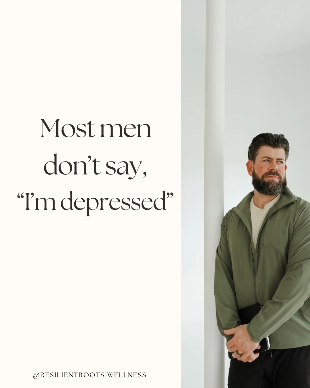 Sometimes the strongest-looking person in the room is carrying the heaviest load. This Men&rsquo;s Mental Health Month, make space for the conversation. #mensmentalhealth #mensmentalhealthmonth #menshealth #mentalhealth
