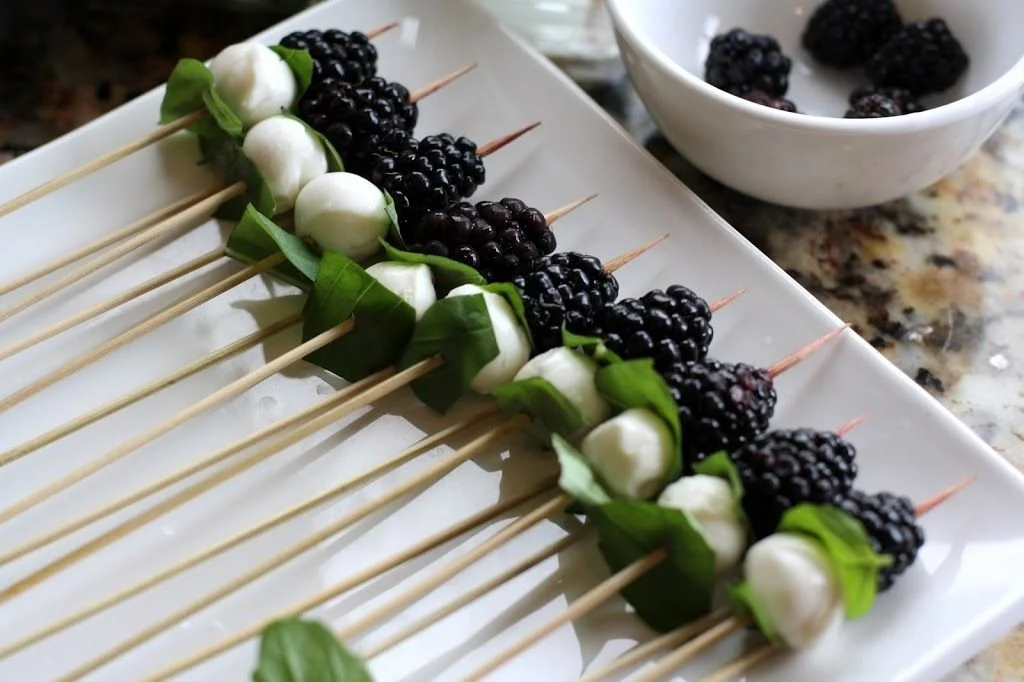 Blackberry Caprese Skewers