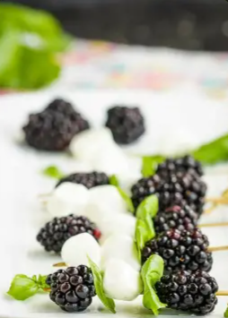 Blackberry Caprese Skewers