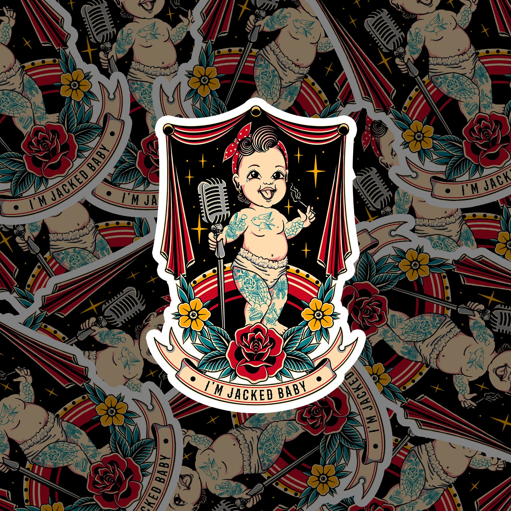 JACKED BABY - STICKERS