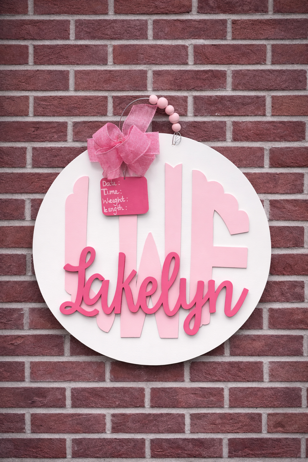 Personalized Birth Announcement Sign