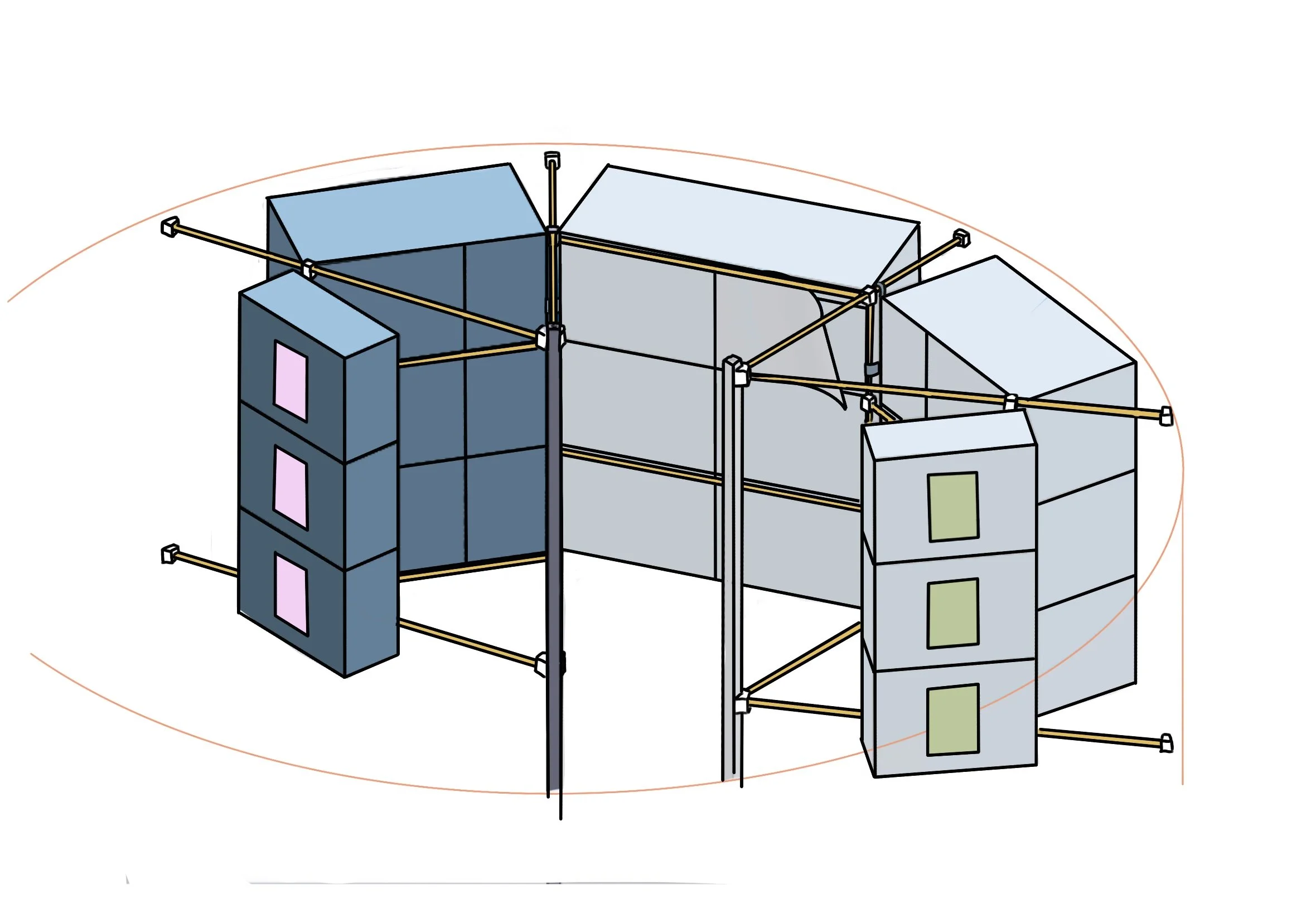 One Section Drawing