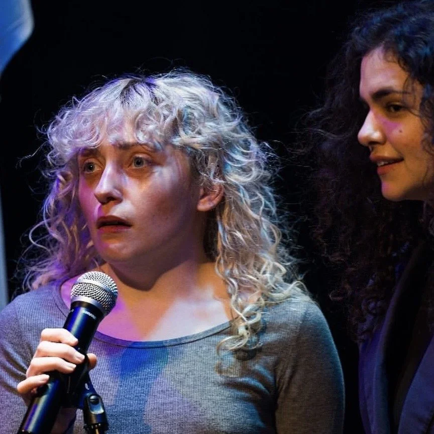 Image of actor, singer, and comedian Mara Jade Koenig in short film Based On A True Story That I May Noy Vocalize