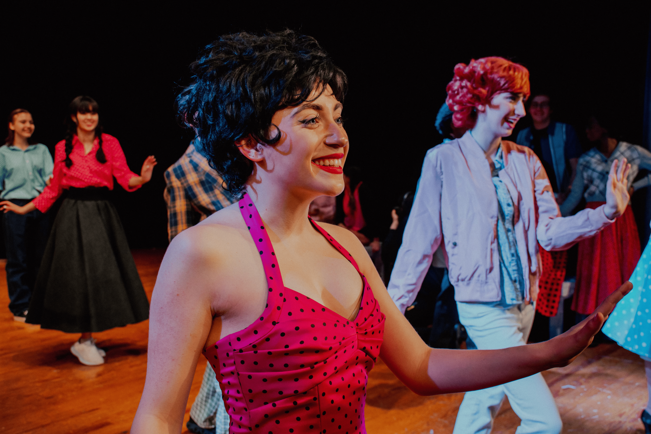 Image of actor, singer, and comedian Mara Jade Koenig in musical Grease