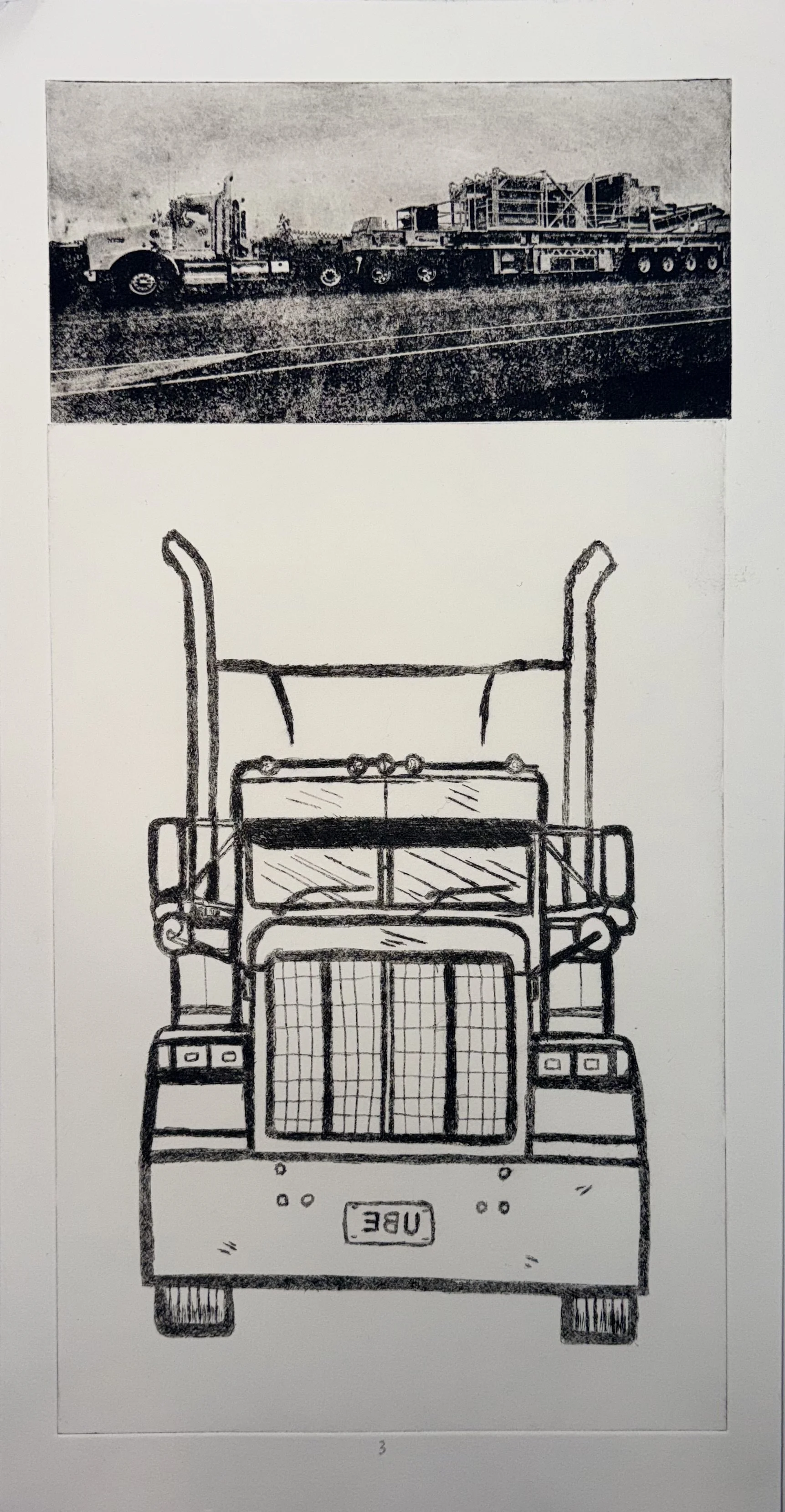 Hardwork & Dedication 
Printmaking 
OIl-Based Ink