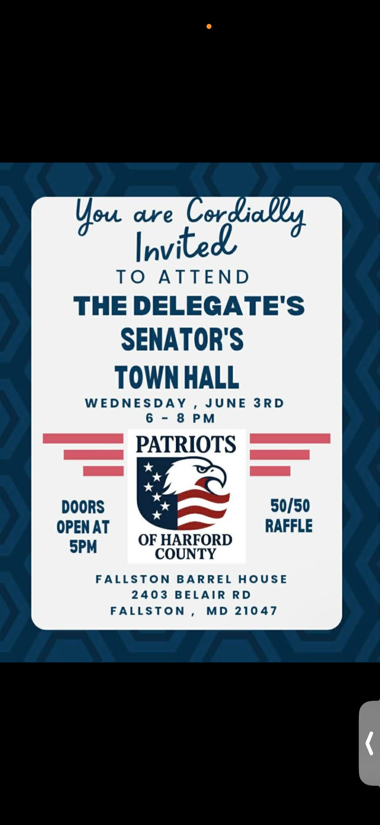 THE DELEGATE'S SENATOR'S TOWN HALL