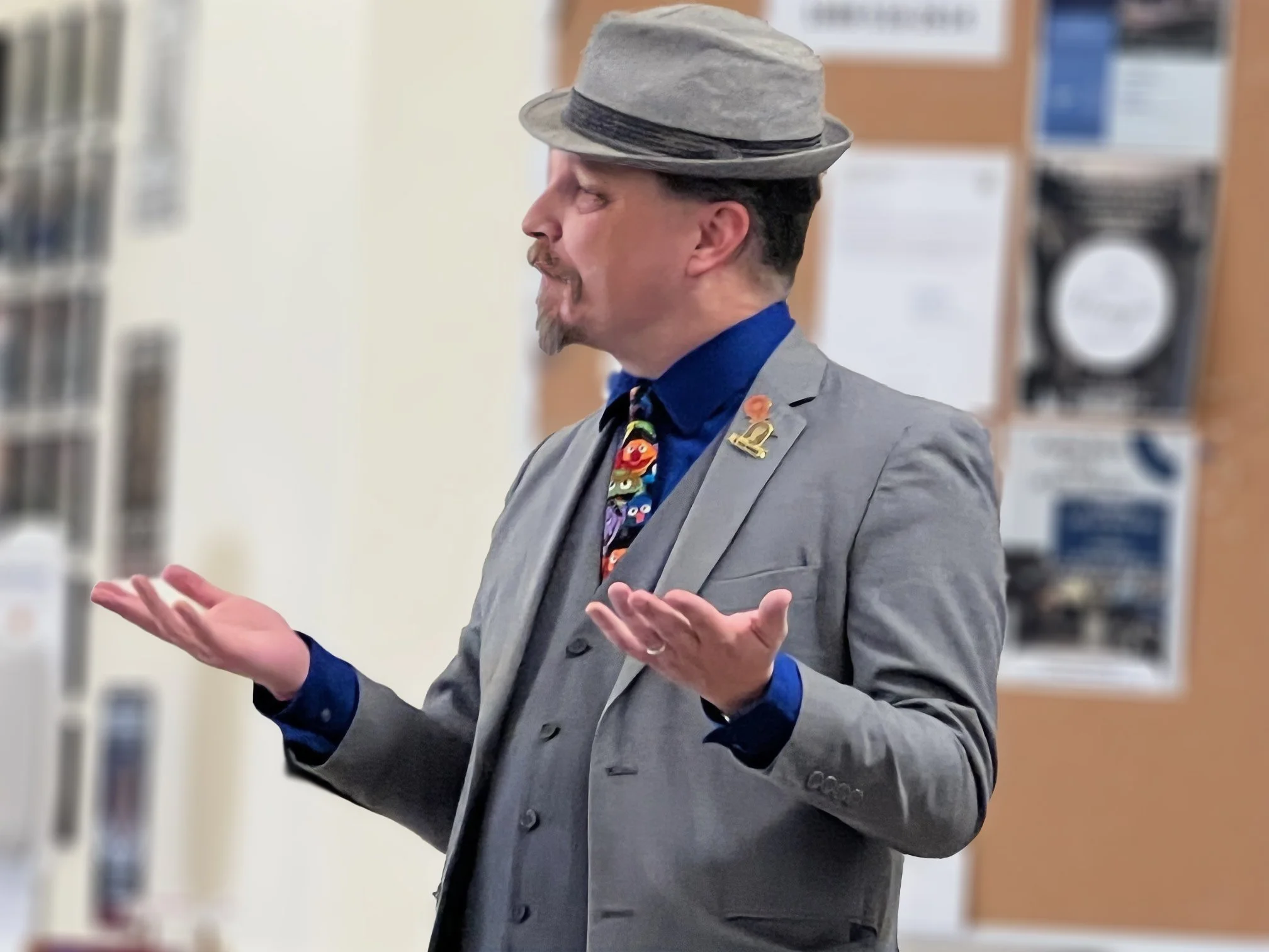 John talks to the VA group at the Barstow VA home