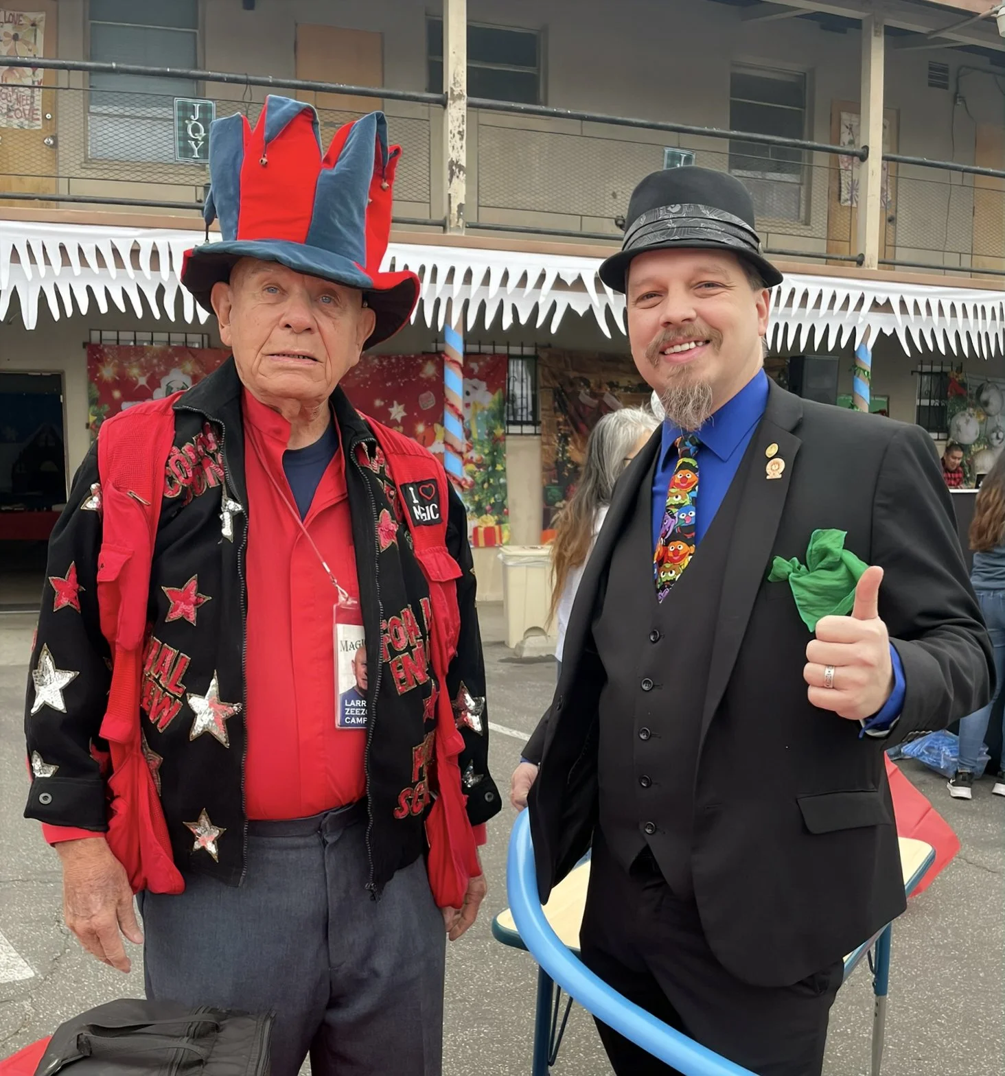 John performing outreach with the Magic Castle outreach team.