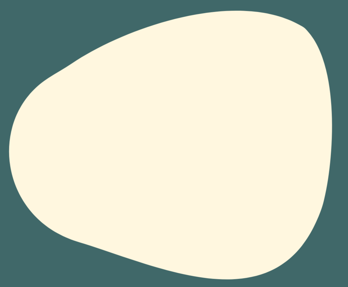 Abstract illustration with an off-white shape on a dark teal background.