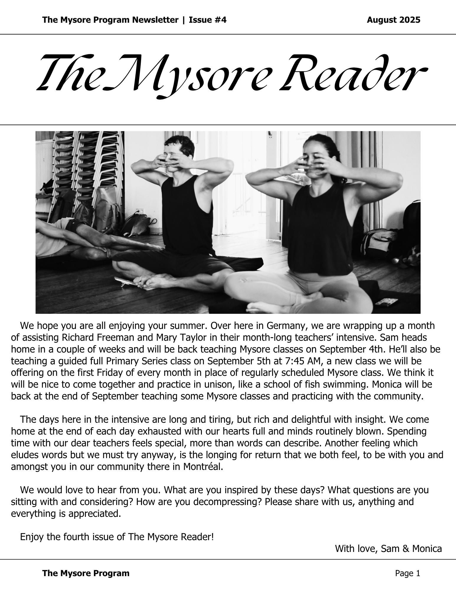The Mysore Reader Issue 04 | August 2025