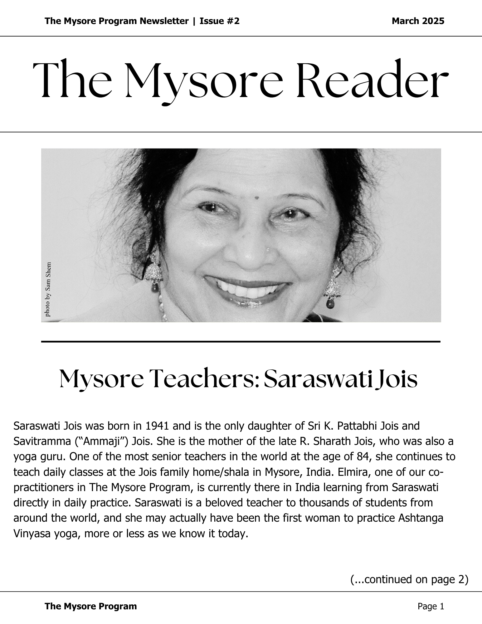 The Mysore Reader Issue 02 | March 2025
