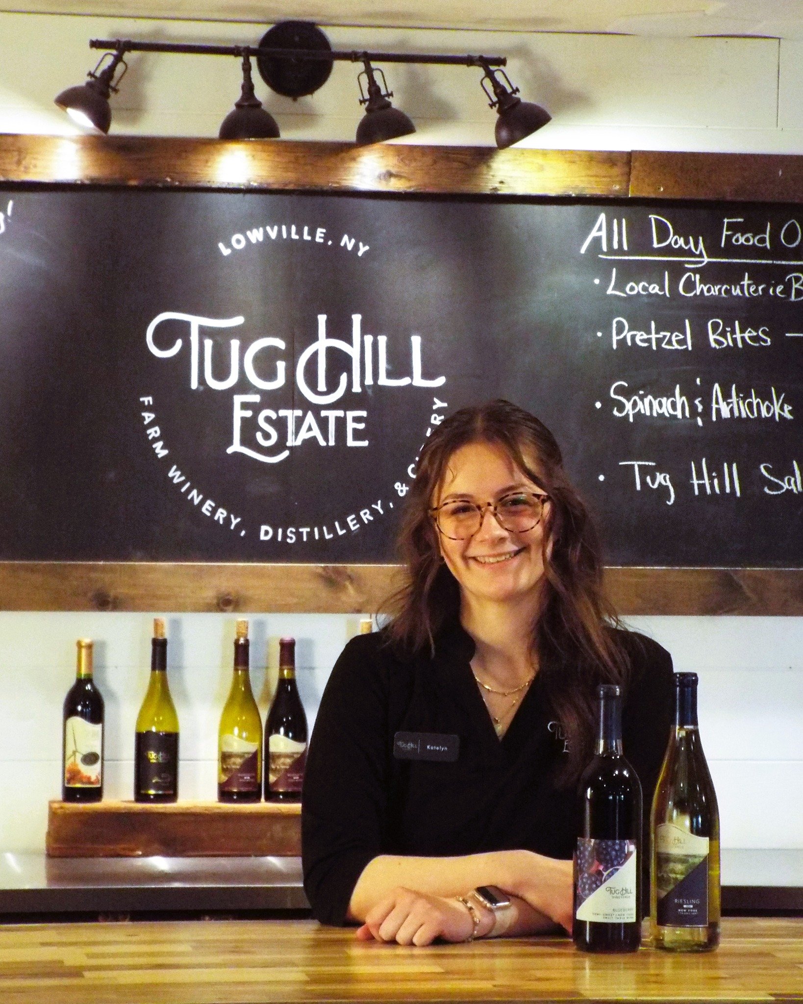 Next up on the roster is the friendly face you're most likely to find in the Vintner's Lounge during the week...

Katelyn Poirier has been with us for 7 months, and in that time she has quickly become an essential part of the team, serving folks in o