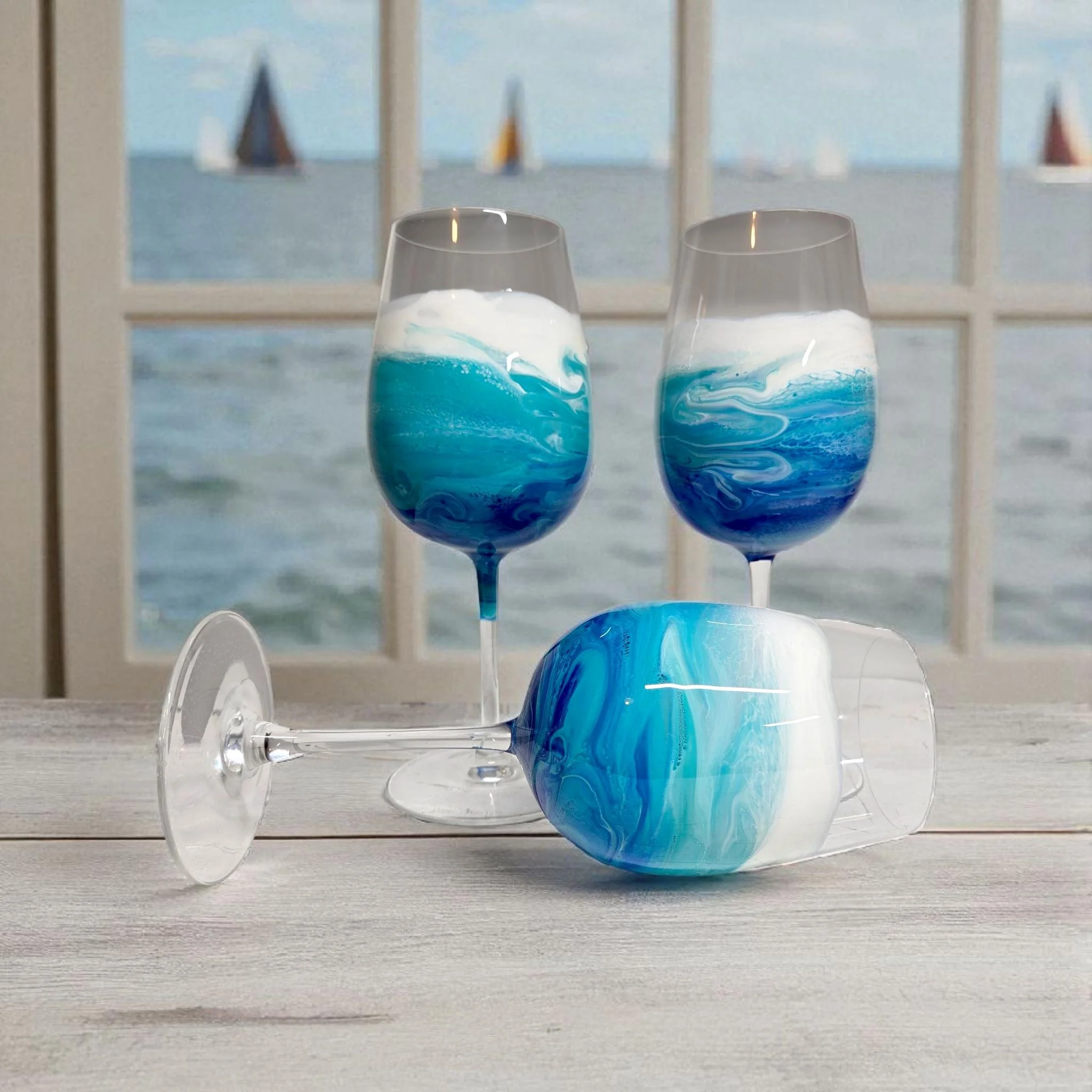 Shoreline Wine Glass