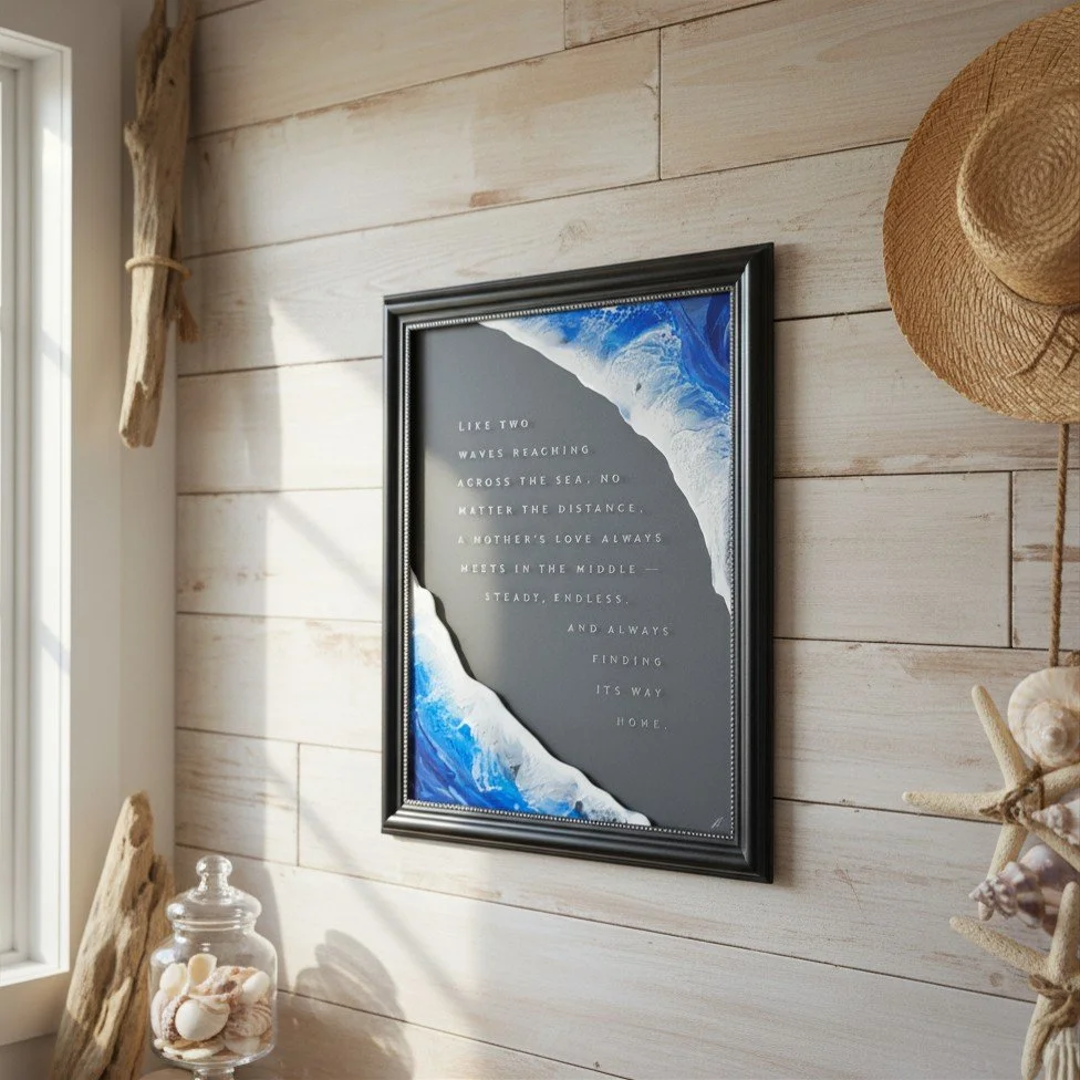 Mother's Day Resin Art Tribute