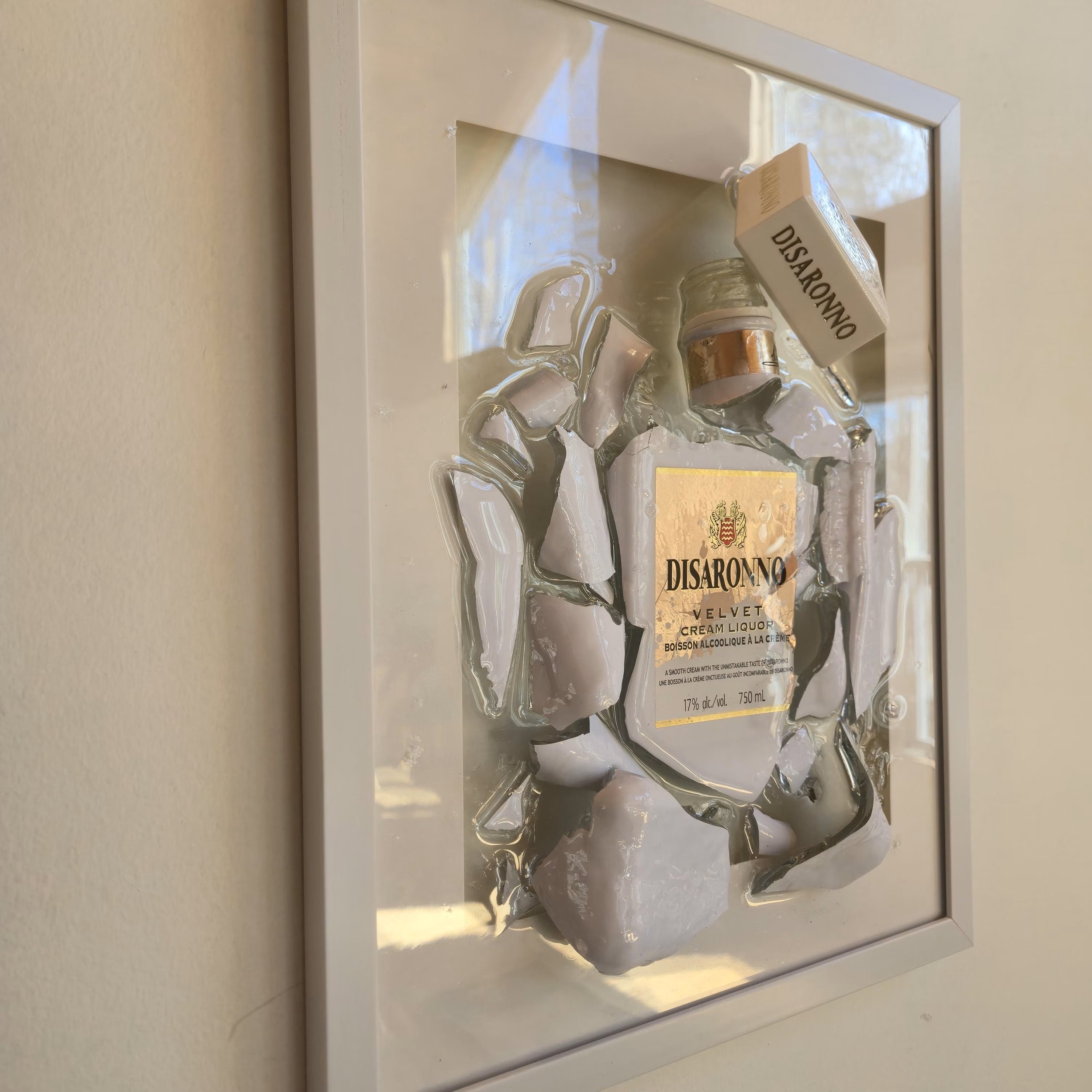 Custom Framed Bottle Art