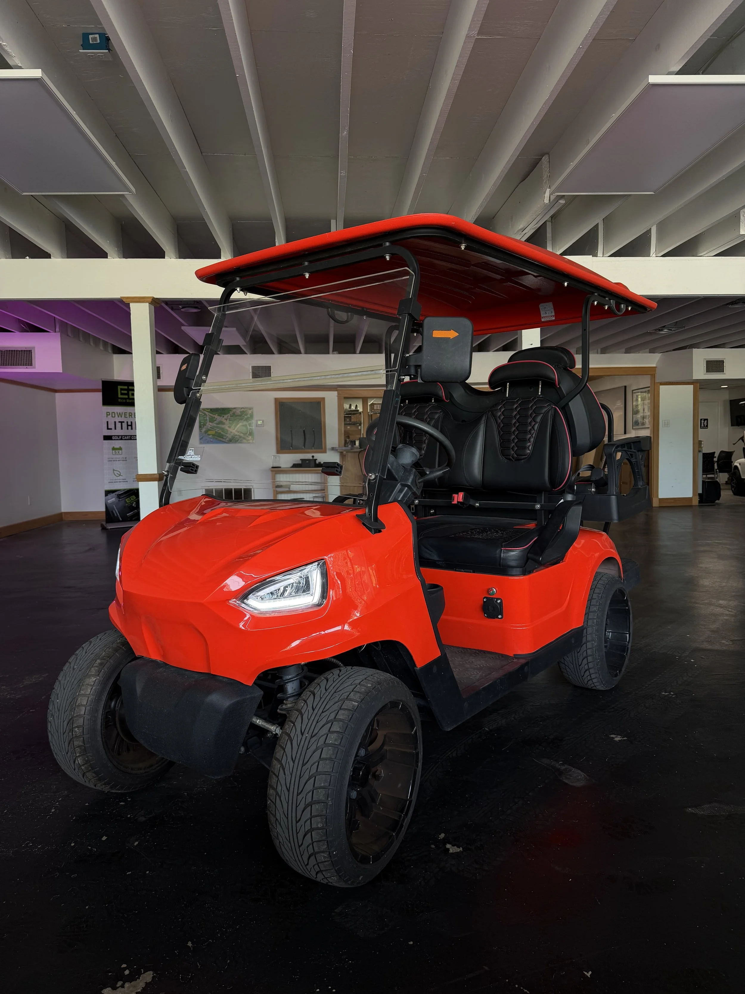 Pre-Owned Orange 4 Seater Golf Cart