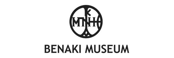 Benaki Museum logo with black circle and stylized Greek letters