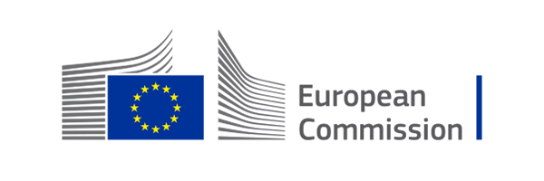 European Commission logo with stylized flag of the European Union.