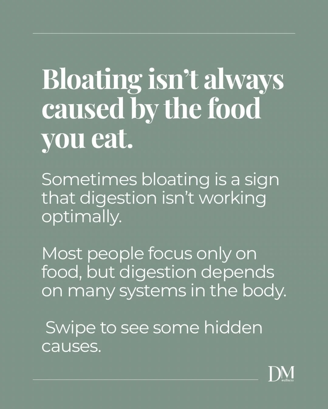 Bloating is one of the most common digestive symptoms people experience.

Many people assume it&rsquo;s simply caused by the food they ate, but digestion is more complex than that.

Your stomach acid, gut microbiome, stress levels, bile flow, and ove
