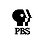 PBS logo with black skull and crossbones design