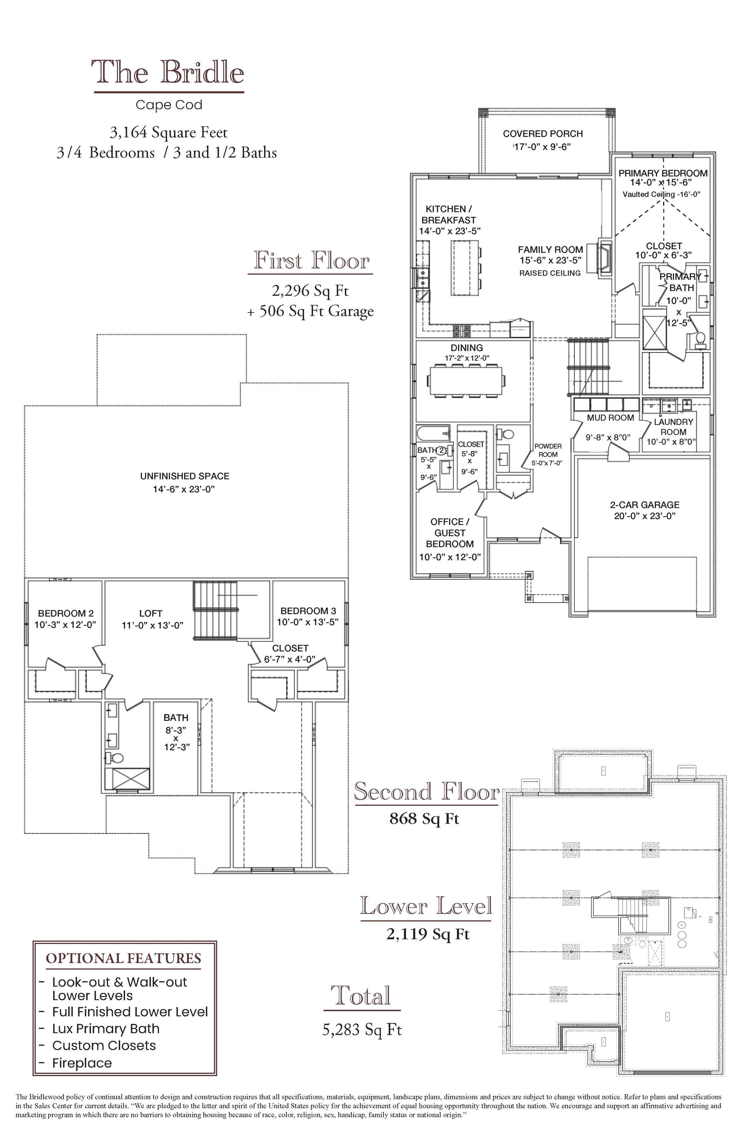 Detailed floor plan of a multi-story house with labeled rooms including kitchen, family room, primary bedroom, bathrooms, bedrooms, office, garage, and outdoor areas. Floor dimensions and layout are depicted.