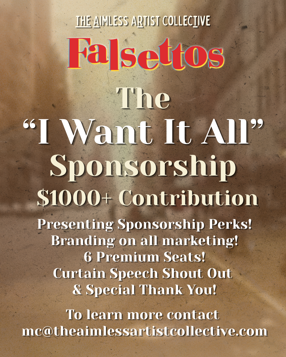 The "I Want It All" (Presenting) Sponsorship