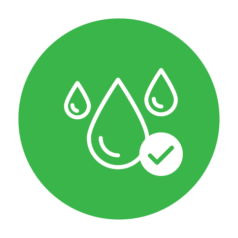 Water resistant icon PurePlank flooring.