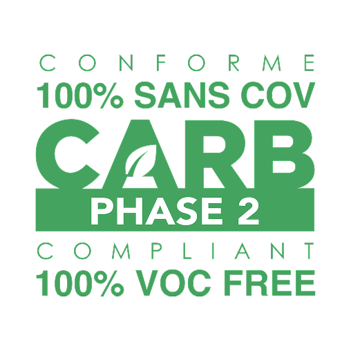 PurePlank certification icon – CARB Phase 2 compliant, 100% VOC-free flooring