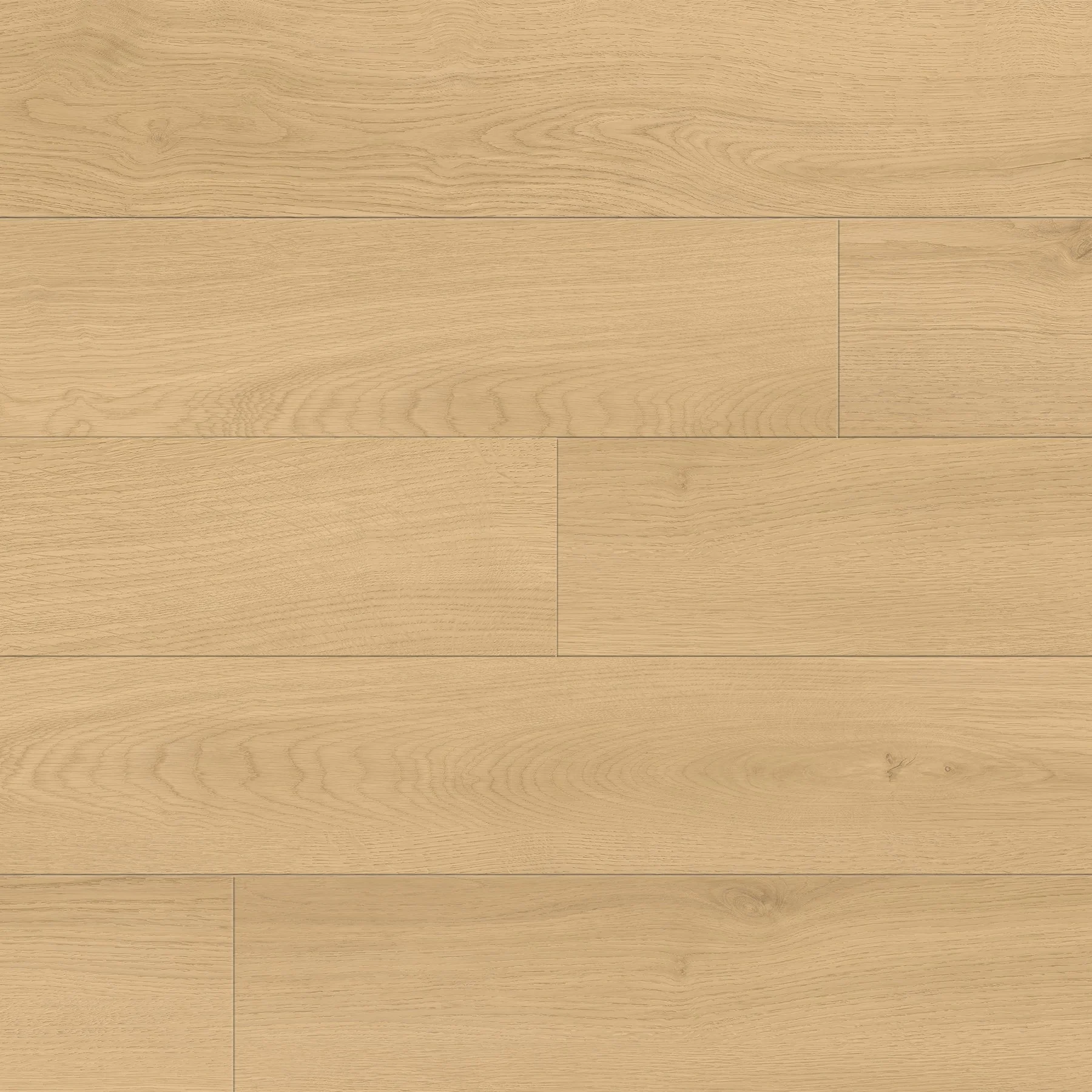 Light natural oak laminate hybrid-core PurePlank flooring.