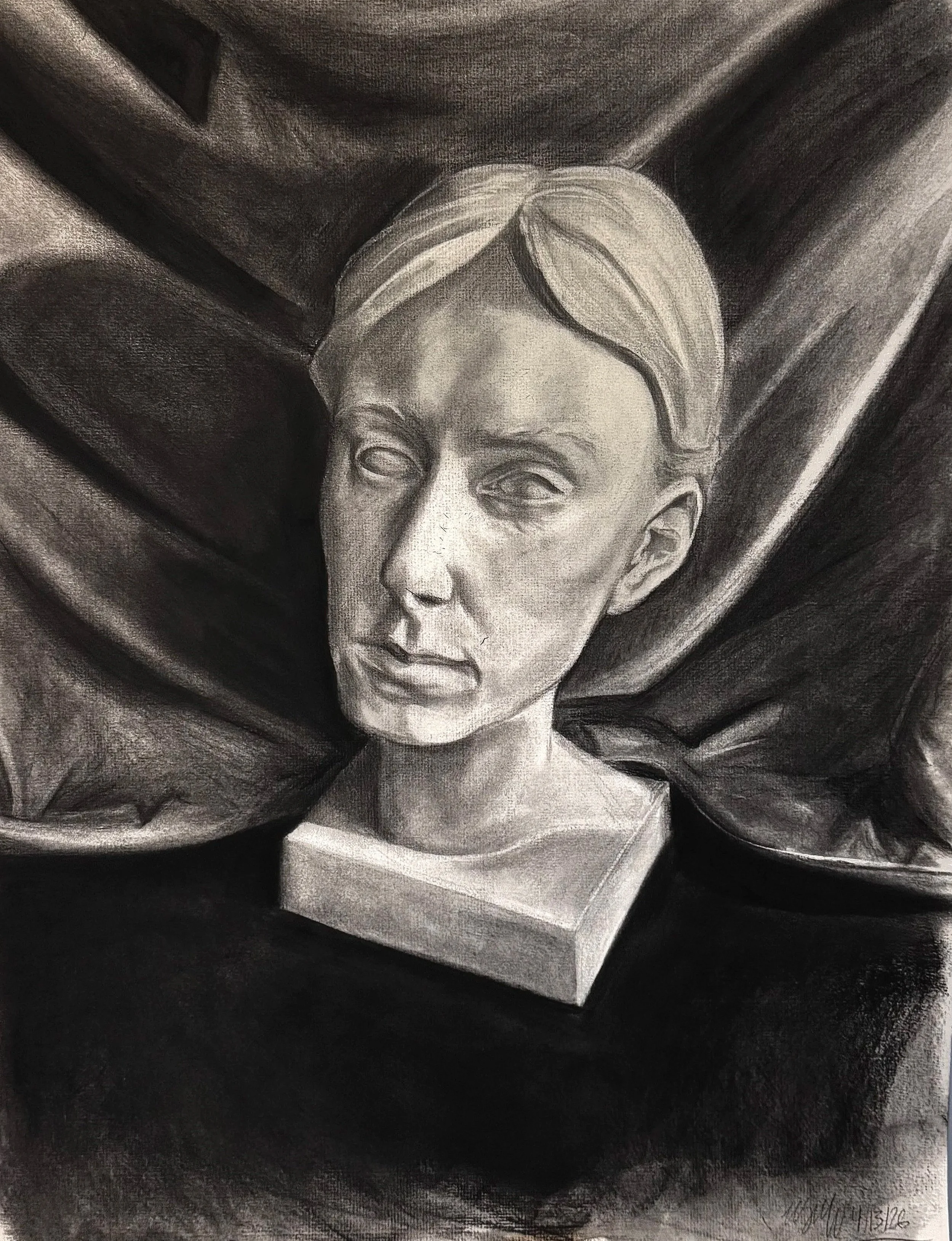 Stop Looking At Me
Charcoal on Canvas
18"x24" NFS
